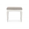 Premier Collection Montreux Soft Grey Stool - Pebble Grey Fabric