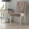 Bentley Designs Montreux Soft Grey Uph Chair - Pebble Grey Fabric (Pair)