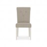 Premier Collection Montreux Soft Grey Uph Chair - Pebble Grey Fabric (Pair)