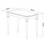 Premier Collection Montreux Grey Washed Oak & Soft Grey Bar Table