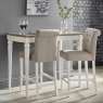 Premier Collection Montreux Grey Washed Oak & Soft Grey Bar Table