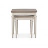 Premier Collection Montreux Grey Washed Oak & Soft Grey Nest Of Lamp Tables