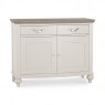 Premier Collection Montreux Grey Washed Oak & Soft Grey Narrow Sideboard