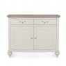 Premier Collection Montreux Grey Washed Oak & Soft Grey Narrow Sideboard