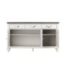 Premier Collection Montreux Grey Washed Oak & Soft Grey Wide Sideboard