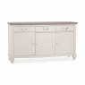 Premier Collection Montreux Grey Washed Oak & Soft Grey Wide Sideboard