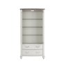 Premier Collection Montreux Grey Washed Oak & Soft Grey Display Cabinet