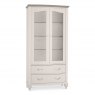 Premier Collection Montreux Grey Washed Oak & Soft Grey Display Cabinet