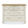Premier Collection Montreux Pale Oak & Antique White 2+2 Drawer Chest