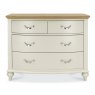 Premier Collection Montreux Pale Oak & Antique White 2+2 Drawer Chest