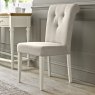Premier Collection Montreux Antique White Uph Chair - Sand Fabric (Pair)