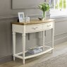 Premier Collection Montreux Pale Oak & Antique White Console Table With Drawers