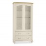 Premier Collection Montreux Pale Oak & Antique White Display Cabinet
