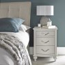 Premier Collection Montreux Soft Grey 3 Drawer Nightstand