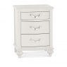 Premier Collection Montreux Soft Grey 3 Drawer Nightstand