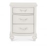 Premier Collection Montreux Soft Grey 3 Drawer Nightstand