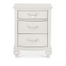 Premier Collection Montreux Soft Grey 3 Drawer Nightstand