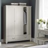 Premier Collection Montreux Soft Grey Triple Wardrobe