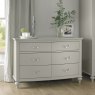 Premier Collection Montreux Urban Grey 6 Drawer Wide Chest