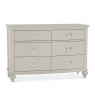 Premier Collection Montreux Urban Grey 6 Drawer Wide Chest