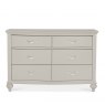 Premier Collection Montreux Urban Grey 6 Drawer Wide Chest