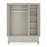 Premier Collection Montreux Urban Grey Triple Wardrobe