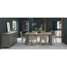 Premier Collection Oakham Dark Grey & Scandi Oak 4-6 Dining Table