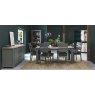 Premier Collection Oakham Dark Grey & Scandi Oak 6-8 Dining Table