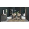 Premier Collection Oakham Dark Grey & Scandi Oak 6-8 Dining Table