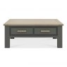 Premier Collection Oakham Dark Grey & Scandi Oak Coffee Table With Drawers