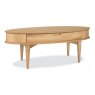 Premier Collection Oslo Oak Coffee Table With Drawer