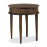 Premier Collection Oslo Walnut Lamp Table With Drawer