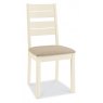 Premier Collection Provence Two Tone Slatted Chair - Sand Fabric (Pair)