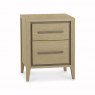 Premier Collection Rimini Aged Oak & Weathered Oak 2 Drawer Nightstand