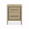 Premier Collection Rimini Aged Oak & Weathered Oak 2 Drawer Nightstand