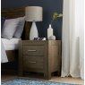 Premier Collection Turin Dark Oak 2 Drawer Nightstand