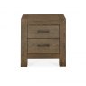 Premier Collection Turin Dark Oak 2 Drawer Nightstand