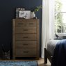 Premier Collection Turin Dark Oak 4+2 Drawer Chest