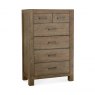 Premier Collection Turin Dark Oak 4+2 Drawer Chest