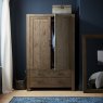 Premier Collection Turin Dark Oak Large Double Wardrobe