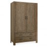 Premier Collection Turin Dark Oak Large Double Wardrobe