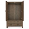 Premier Collection Turin Dark Oak Large Double Wardrobe