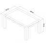 Premier Collection Turin Light Oak 6 Seater Table