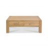 Premier Collection Turin Light Oak Coffee Table With Drawers