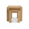 Premier Collection Turin Light Oak Nest Of Lamp Tables