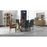 Premier Collection Turin Light Oak Glass Top Dining Table