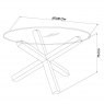 Premier Collection Turin Light Oak Circular Glass Table