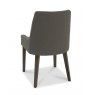 Premier Collection Ella Dark Oak Scoop Back Chair - Titanium Fabric  (Pair)