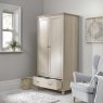 Signature Collection Bordeaux  Chalk Oak Double Wardrobe