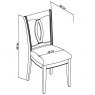 Signature Collection Bordeaux Chalk Oak Slat Dining Chair - Titanium Fabric (Pair)